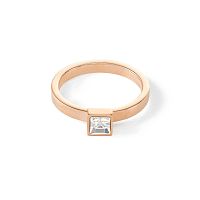 Кольцо Coeur de Lion Crystal-Rose gold 17.2 мм, 0501/40-1822 54