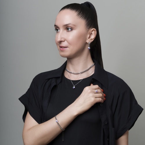 Колье Fiore Luna AB, B2402SW-N01.25 BW/S фото 4