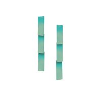 Серьги Katerina Vassou, Pansy, с геометрическими подвесками, KV24.1-308864GREEN бирюзовый