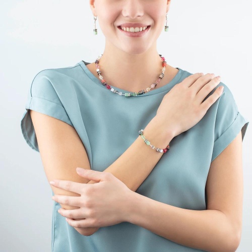 Серьги Coeur de Lion Green-Pink, 4023/20-0504 фото 2