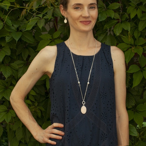 Серьги Fiore Luna ROSE QUARTZ, LE1202 R/S фото 4