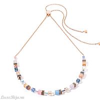 Колье Coeur de Lion Light Blue - Rose, 3030/10-0752