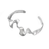 Браслет Dansk Copenhagen, Courage Waterproof, кафф с матовой плетеной отделкой, DNSK26.1-7W2507010 серебристый