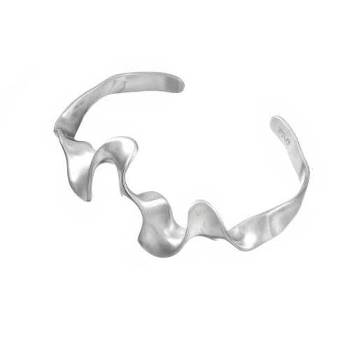 Браслет Dansk Copenhagen, Courage Waterproof, кафф с матовой плетеной отделкой, DNSK26.1-7W2507010 серебристый