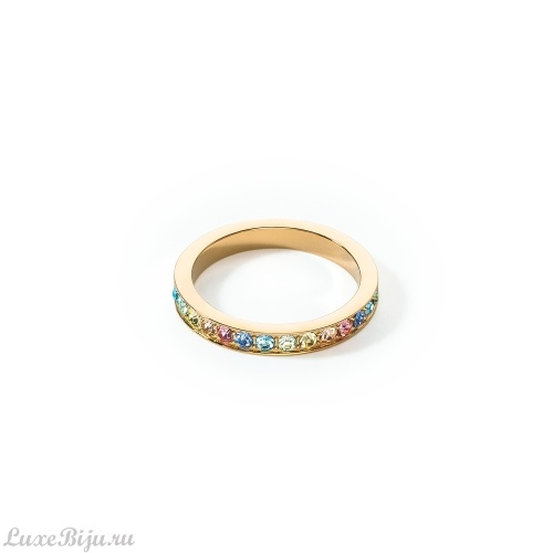 Кольцо Coeur de Lion Multicolour Pastel Gold 56, 0127/40-1590 56