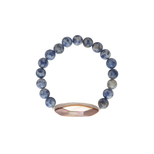 Браслет Nature Bijoux, Skala, стрейч, с содалитом и перламутром, NB26.1-13-44463 синий фото 2