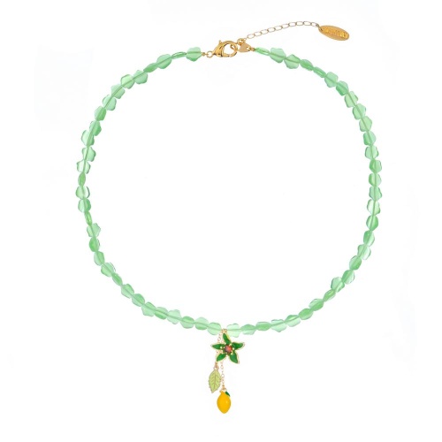Колье Lanzerotti, Caribi, с улекситом, цветной эмалью и кристаллом, LZ-26.06-212 зеленый