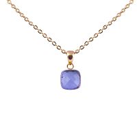 Колье Qudo Firenze lavender 400071.1 BL/RG