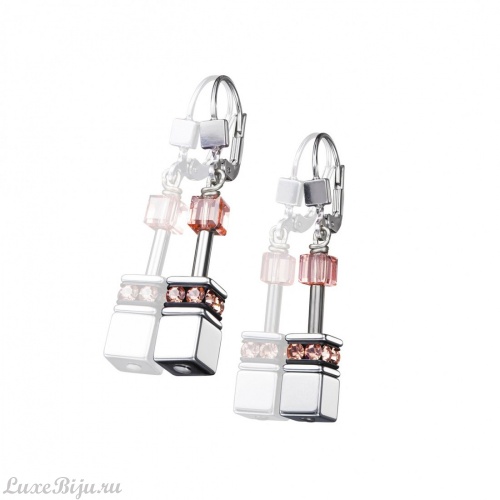 Серьги Coeur de Lion Peach Rose 4015/20-0227