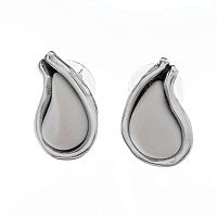 Серьги Tra-la-ra, Infinity, со вставкой из смолы, TLR23-231P105 белый