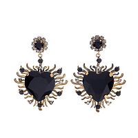 Серьги Celeste G, с кристаллами Swarovski и фианитами, CS26.1-1992 черный