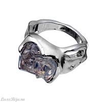 Кольцо Moon Paris, Poem, со вставкой из смолы, MP-23.04-006 серебристый, 17,5