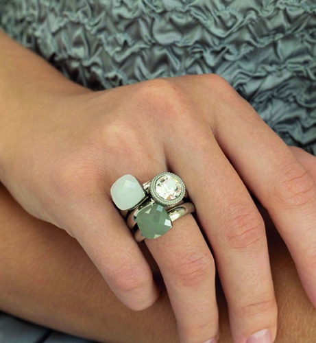 Кольцо Qudo Firenze arctic blue opal 16.5 мм, 612171 BL/S фото 2