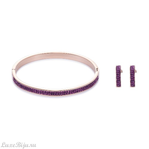 Серьги Coeur de Lion Amethyst, 0214/21-0824 фото 2