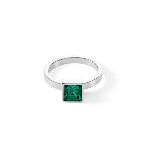 Кольцо Coeur de Lion Dark Green-Silver, 0500/40-0548 60