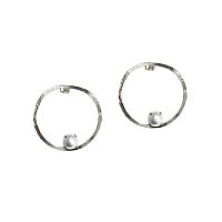 Серьги Catherine Bijoux, Melia's, с жемчугом, CB24.2-5145F серебристый