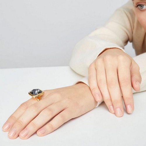 Кольцо VIDDA, Caramel, с кристаллом Swarovski, VD25.2-00880 серый, 19 фото 13