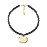Колье Nature Bijoux, Salamandra, с перламутром и кокосом, NB25.1-15-43433 черный