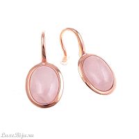 Серьги Qudo Ohrhanqer Alina pink quartz 301156 R/RG