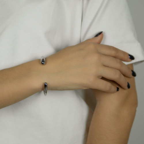 Браслет Moon Paris, Steel, кафф, MS-26.01-009 серебристый фото 3