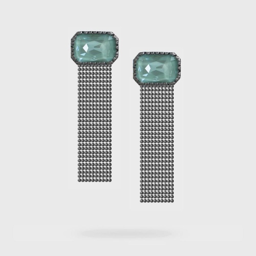 Серьги Katerina Vassou, Agram, с кристаллом, KV24.2-401502BAGAVE аквамариновый
