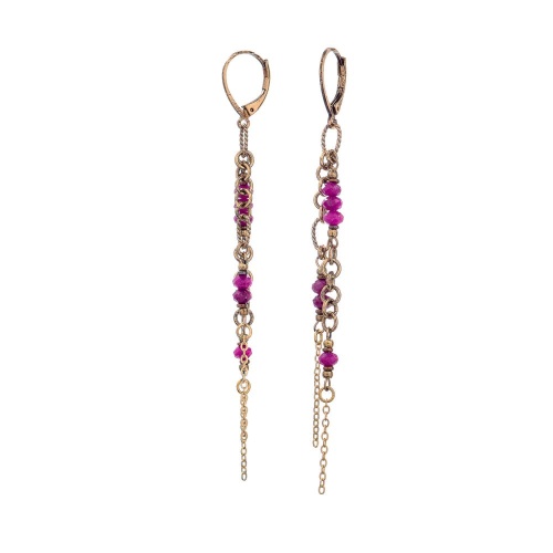 Серьги Lanzerotti, Elisir, с рубином, LZ-25.10-319 розовый