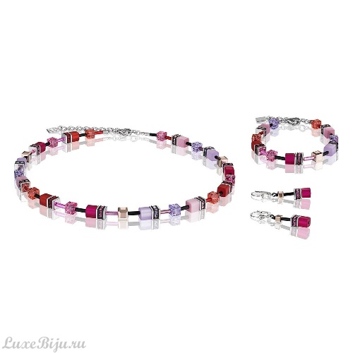 Колье Coeur de Lion Multicolor Red-Rose 2838/10-0325 фото 2
