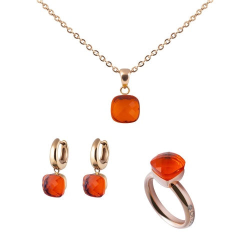 Кольцо Qudo Firenze orange glow 16 мм 611942 BR/RG фото 10