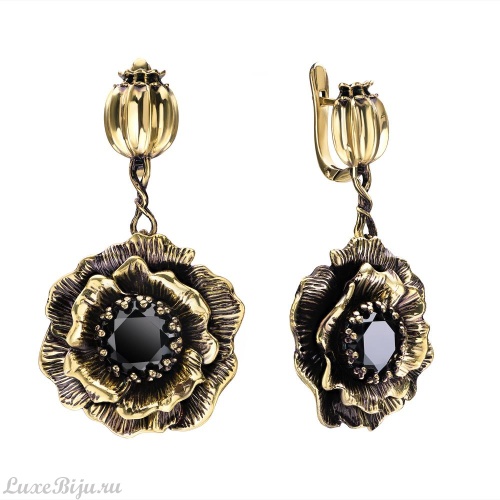 Серьги Fiore di Firenze OR171021 NERO фото 2