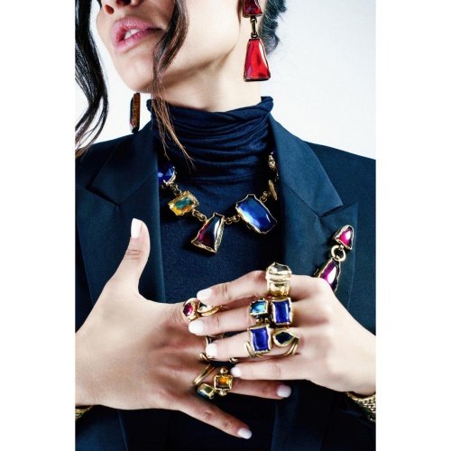 Кольцо Thot Gioielli, с рейнстоуном, TG25.1-AN17V аквамариновый, 17 фото 5