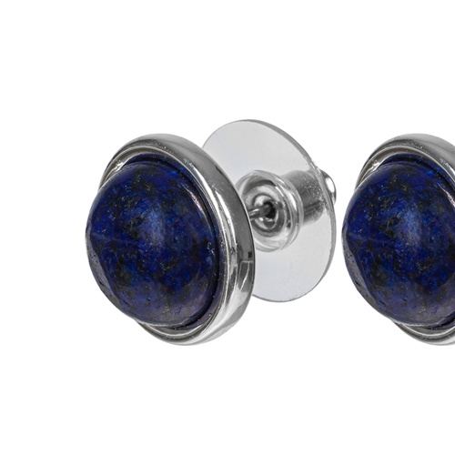 Пусеты Fiore Luna NATURAL LAPIS, LE1106 BL/S фото 3