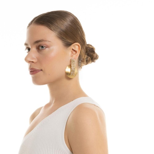 Серьги Katerina Vassou, Resonance, с кристаллами, KV26.1-406013GGOLD золотистый фото 2