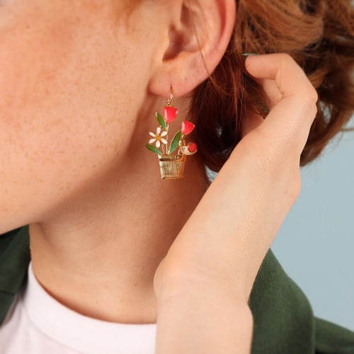 Серьги TARATATA, Basilic, с цветной смолой, TT-T23-04713-20M золотистый фото 3