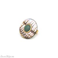 Кольцо Nature Bijoux, Giverny, разъемное, с гелиотисом и авантюрином, NB24.2-19-25261 зеленый