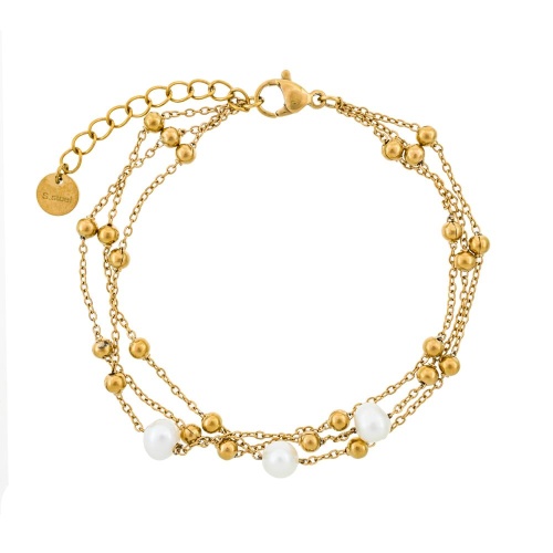 Браслет Fiore Luna PERLE, CB03169-1 BW/G