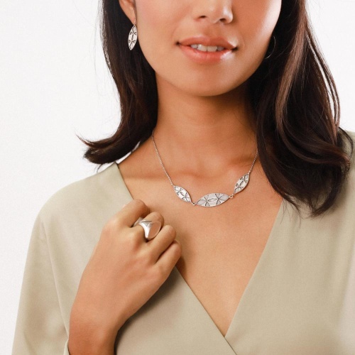 Колье ORI TAO, Karaba, с орнаментом, OT23.1-15-31320 серебристый фото 7