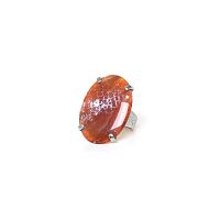 Кольцо Nature Bijoux, Terra Cotta, разъемное, с агатом, NB24.1-19-25150 коричневый
