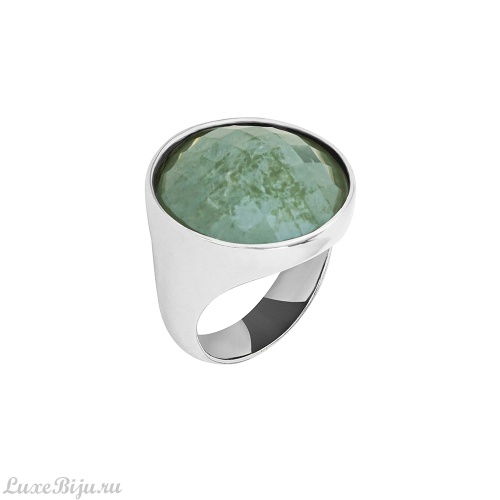 Кольцо Possebon pearl green quartz 19 мм
