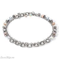 Колье Coeur de Lion Grey-Beige, *4520/10-1210