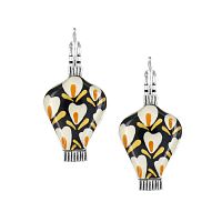 Серьги TARATATA, Etincelle, цветная смола с узорами, золотая краска, TT-W25-08775-10M серебристый