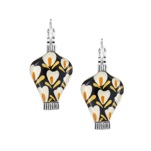 Серьги TARATATA, Etincelle, цветная смола с узорами, золотая краска, TT-W25-08775-10M серебристый