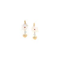 Серьги Franck Herval, Angelica, перламутр, аквамарин, кристалл Swarovski, FH25.2-12-69642 белый