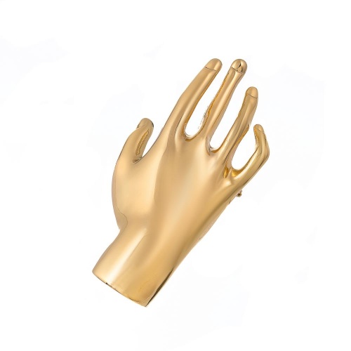 Брошь Moon Paris, в виде кисти руки, Mo-Y25.02-010 золотистый