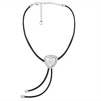 Колье Ciclon, Ultra mar, кожаное, с кристаллом Swarovski, CN-251809 хрустальный