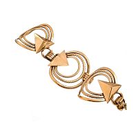 Браслет Thot Gioielli, объемный, металл, TG25.1-BRV34 золотистый