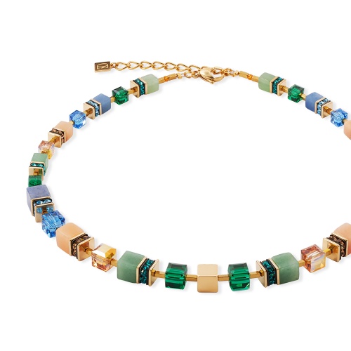 Колье Coeur de Lion Green-Blue-Peach, 3039/10-0551 фото 8