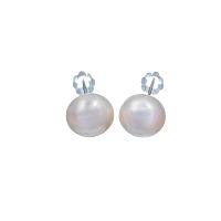 Пуссеты Moon Paris, с жемчугом, Mo-Y24.11-073 белый