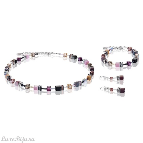 Серьги Coeur de Lion Purple-Rose 2838/20-0838 фото 2