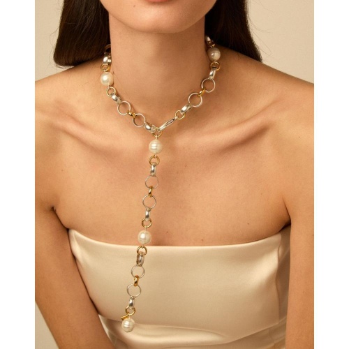 Колье VIDDA, Mainson, с жемчугом, VD26.1-02383 серебристый фото 3