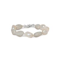 Браслет Nature Bijoux, Bora Bora, с прессованным песком и жемчугом, NB26.2-13-44693 серый